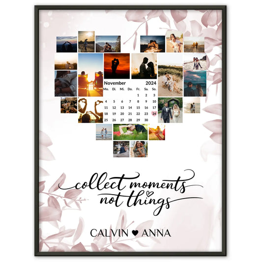 Poster Liebe Fotocollage Collect Moments für besondere Erinnerungen