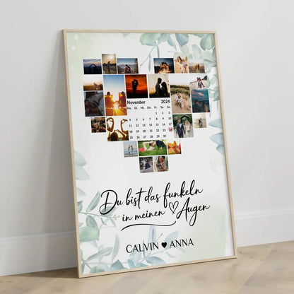 Liebesposter Fotocollage Du Bist Das Funkeln Geschenkidee