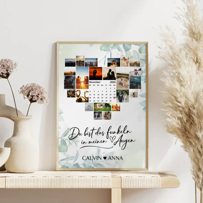 Liebesposter Fotocollage Du Bist Das Funkeln Geschenkidee
