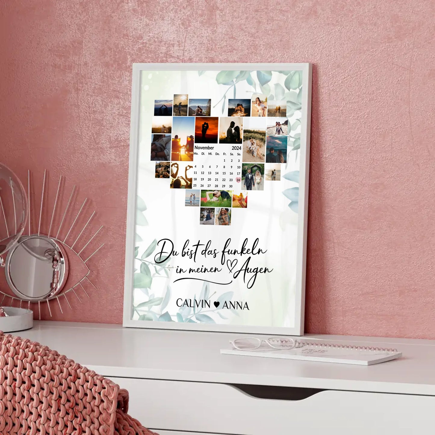 Liebesposter Fotocollage Du Bist Das Funkeln Geschenkidee