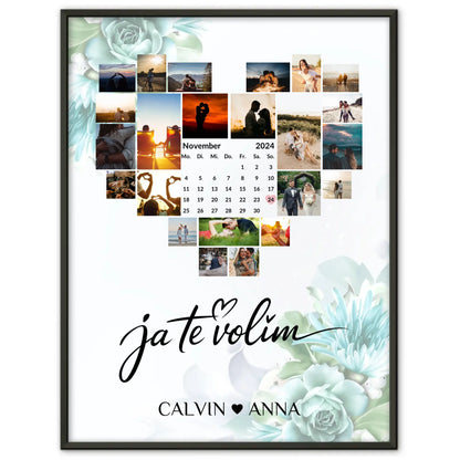 Liebes Poster Personalisiert Fotocollage Ja Te Volim Geschenk