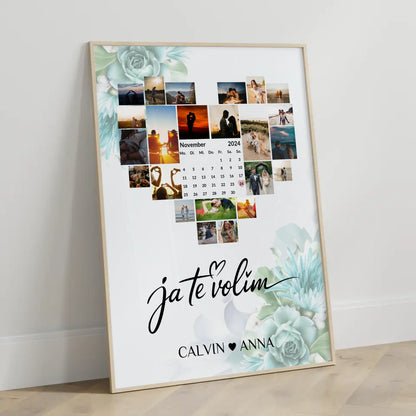 Liebes Poster Personalisiert Fotocollage Ja Te Volim Geschenk