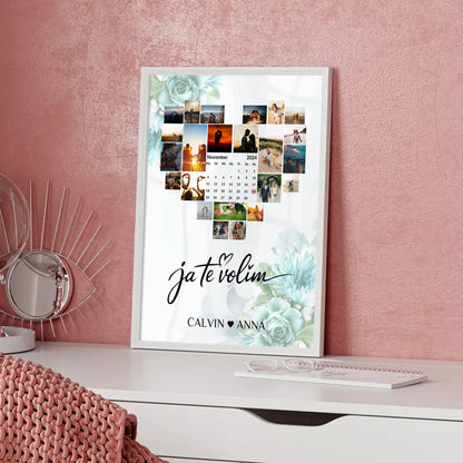 Liebes Poster Personalisiert Fotocollage Ja Te Volim Geschenk