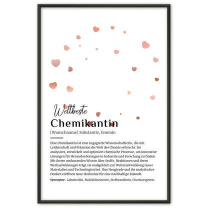 Poster Definition Chemikantin mit Namen Definitionsposter