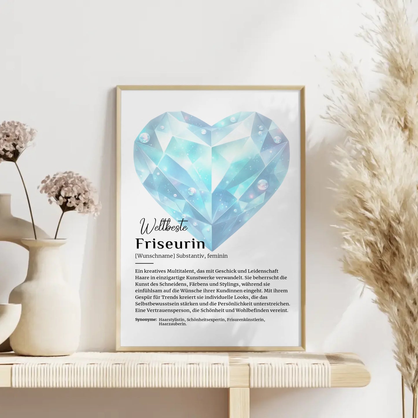 Poster Definition Friseurin mit Namen Definitionsposter gestalten