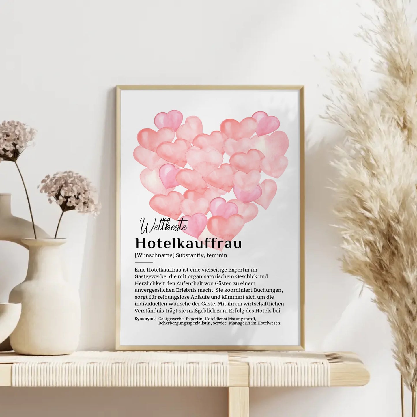 Poster Definition Hotelkauffrau mit Namen Geschenk Ideen