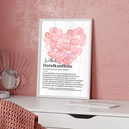 Poster Definition Hotelkauffrau mit Namen Geschenk Ideen