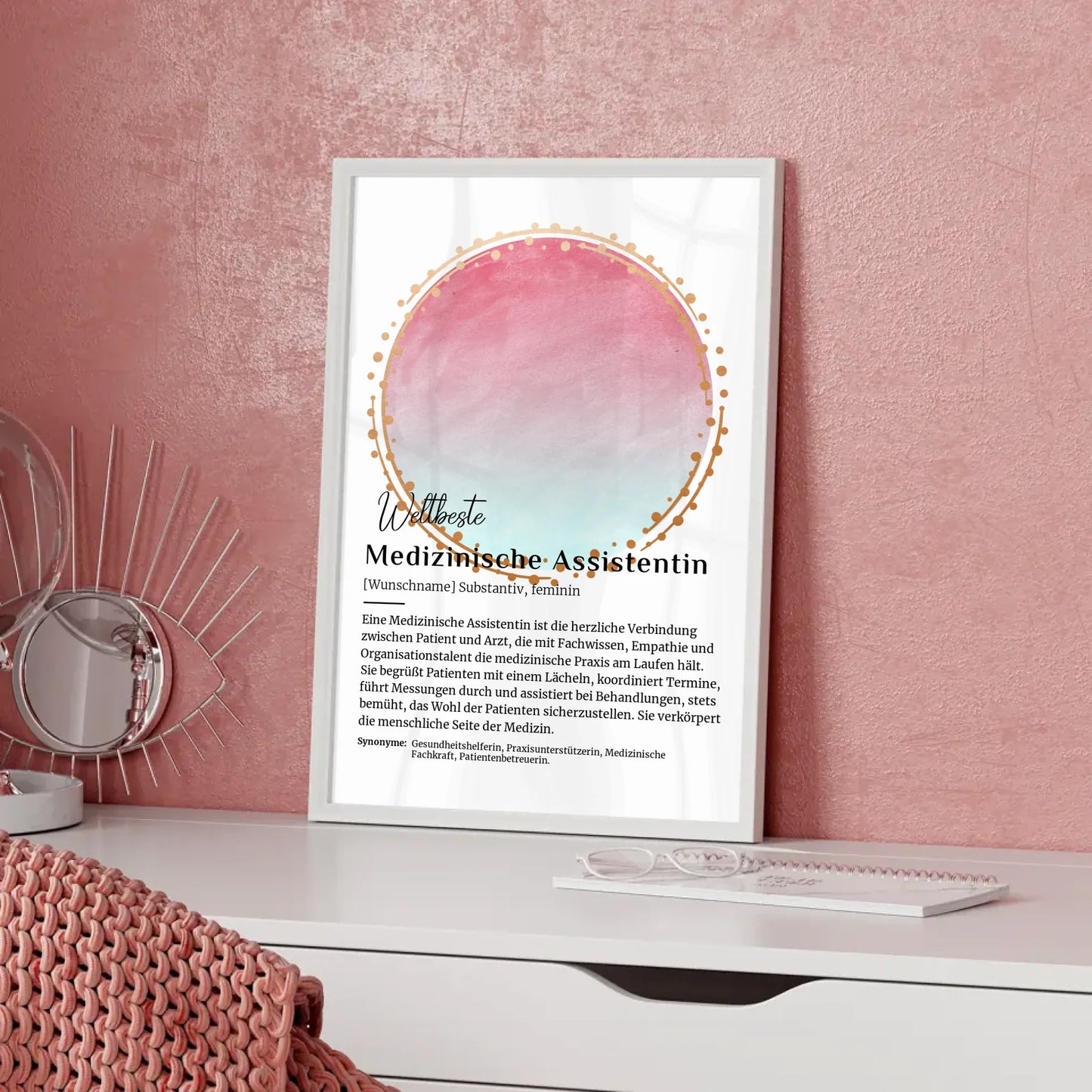 Poster Definition Medizinische Assistentin mit Namen gestalten