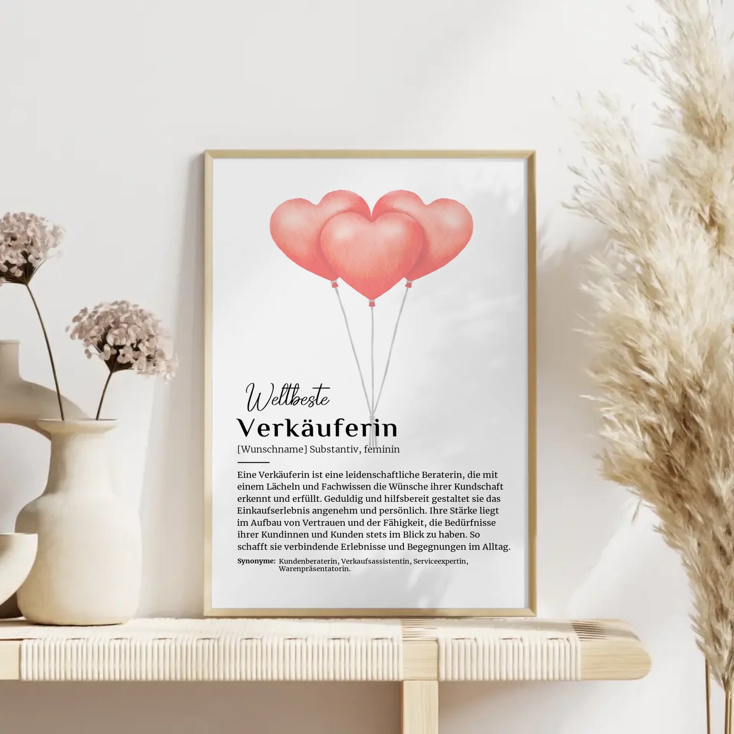 Personalisierte Poster Definition mit Namen Definitionsposter