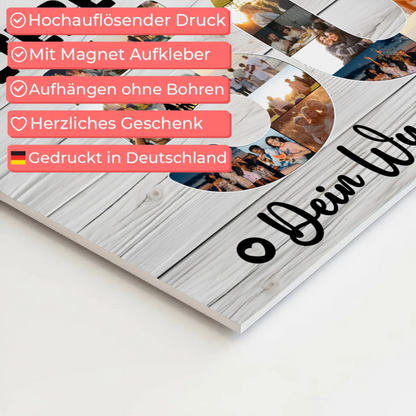 Fotoboard Poster magnetisch mit Wunschtext 50 Geburtstag Tante
