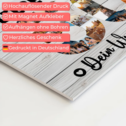 Fotoboard Poster magnetisch mit Wunschtext 50 Geburtstag Tante