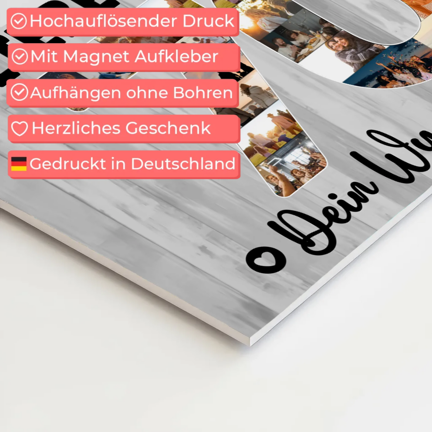 Magnet Poster mit Wunschtext 70 Geburtstag für Tante