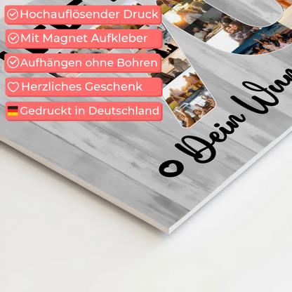 Magnet Poster mit Wunschtext 70 Geburtstag für Tante