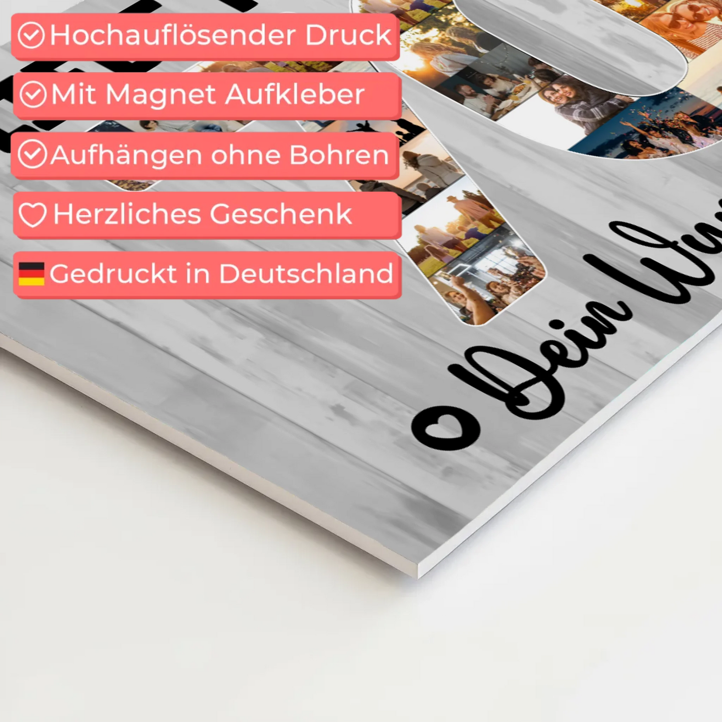 Magnet Poster mit Wunschtext 70 Geburtstag für Tante