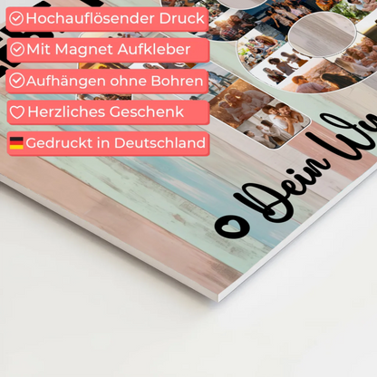 Magnet Wandbild mit Unterschriften 18 Geburtstag Tochter