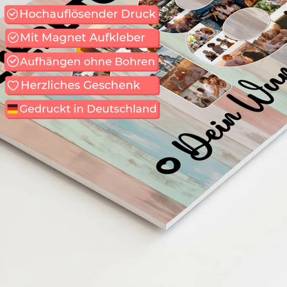 Magnet Wandbild mit Unterschriften 18 Geburtstag Tochter