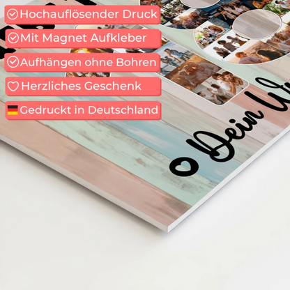 Magnet Wandbild mit Unterschriften 18 Geburtstag Tochter