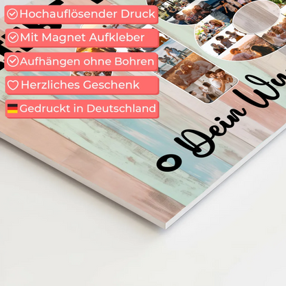 Magnet Wandbild mit Unterschriften 18 Geburtstag Tochter