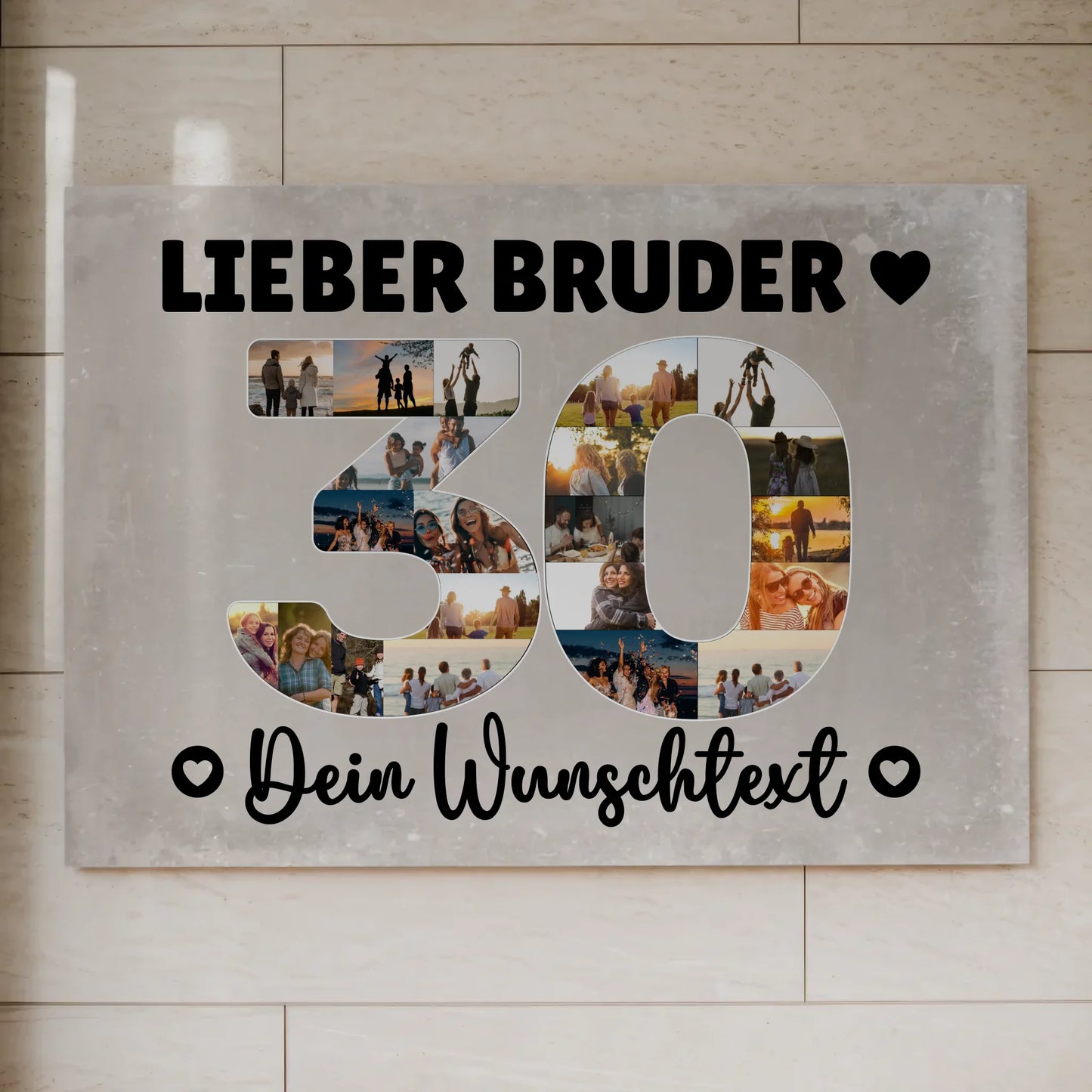 Magnet Poster mit Wunschtext 30 Geburtstag Bruder