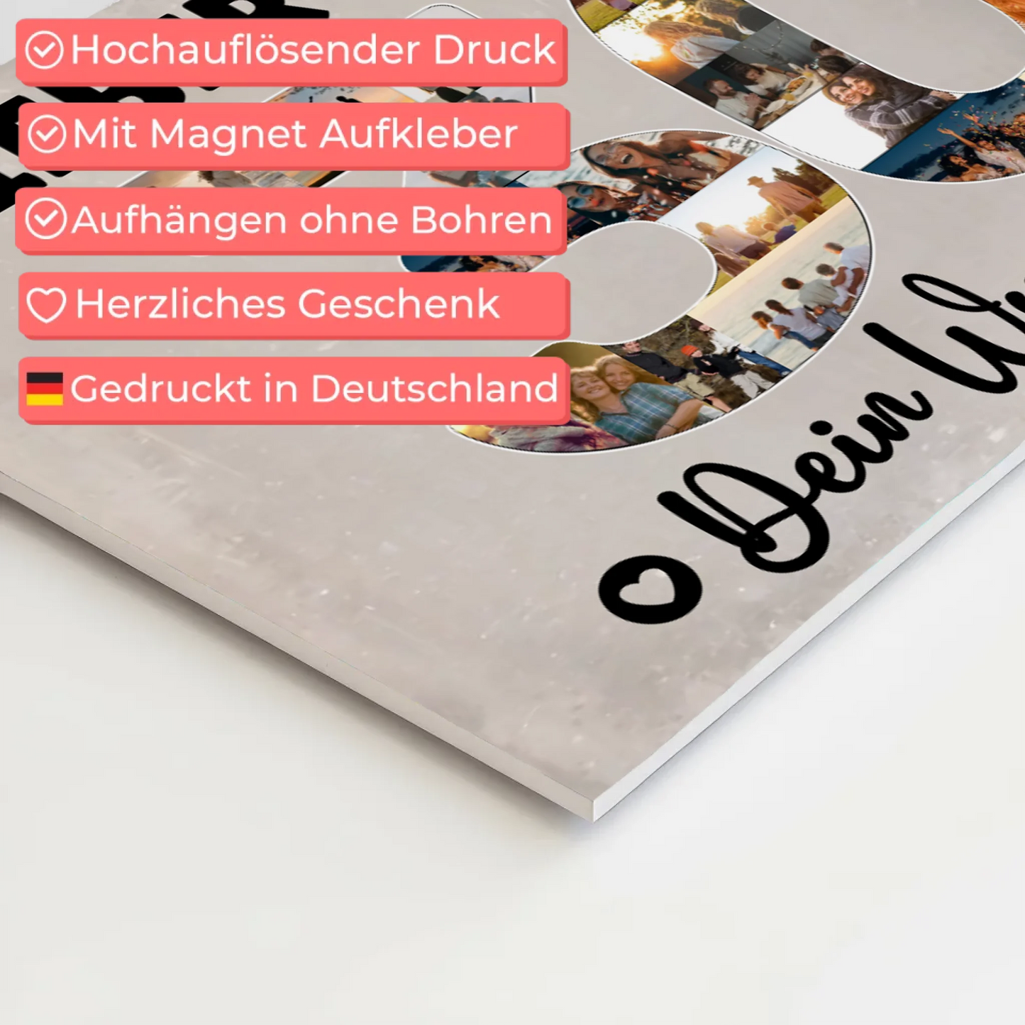 Magnet Poster mit Wunschtext 30 Geburtstag Bruder