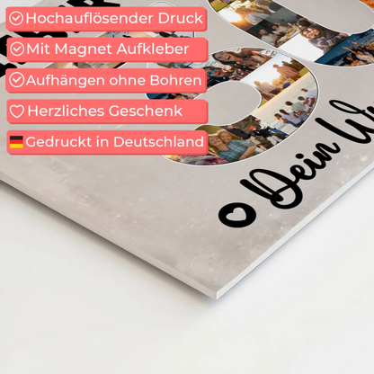 Magnet Poster mit Wunschtext 30 Geburtstag Bruder