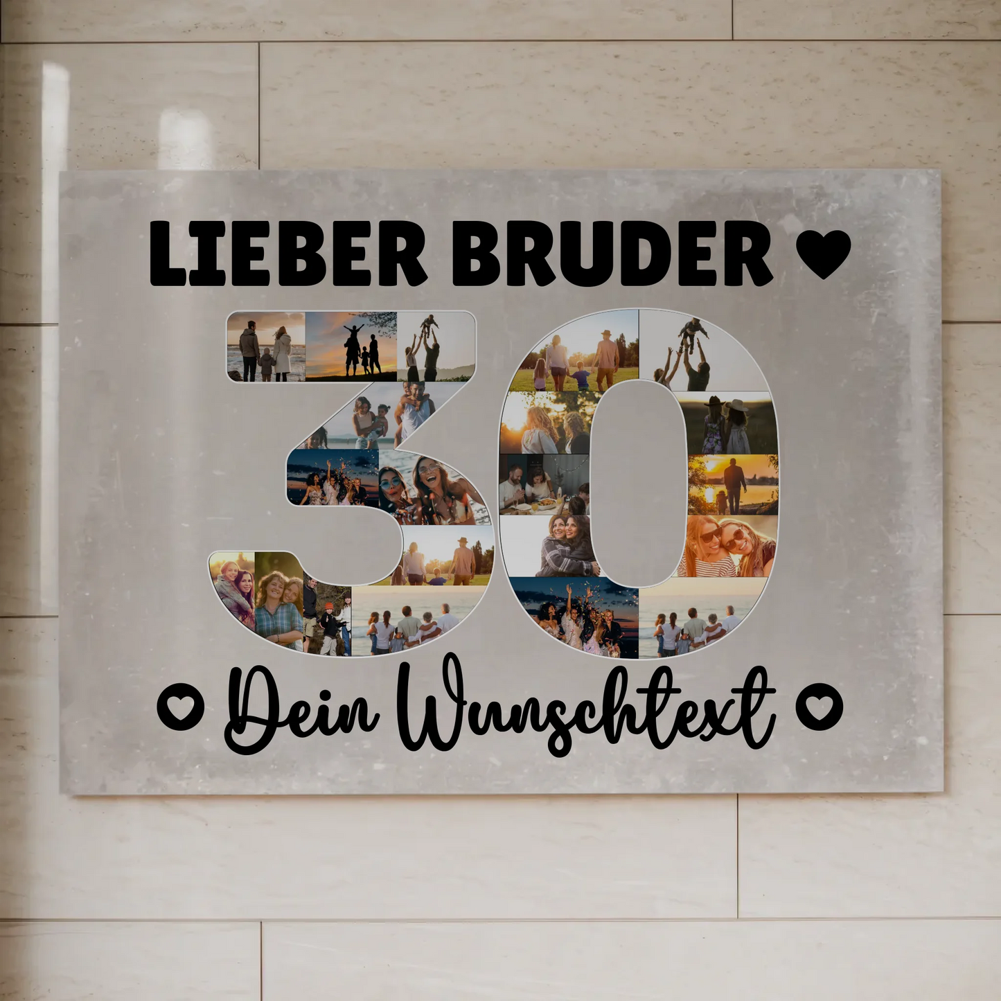 Magnet Poster mit Wunschtext 30 Geburtstag Bruder