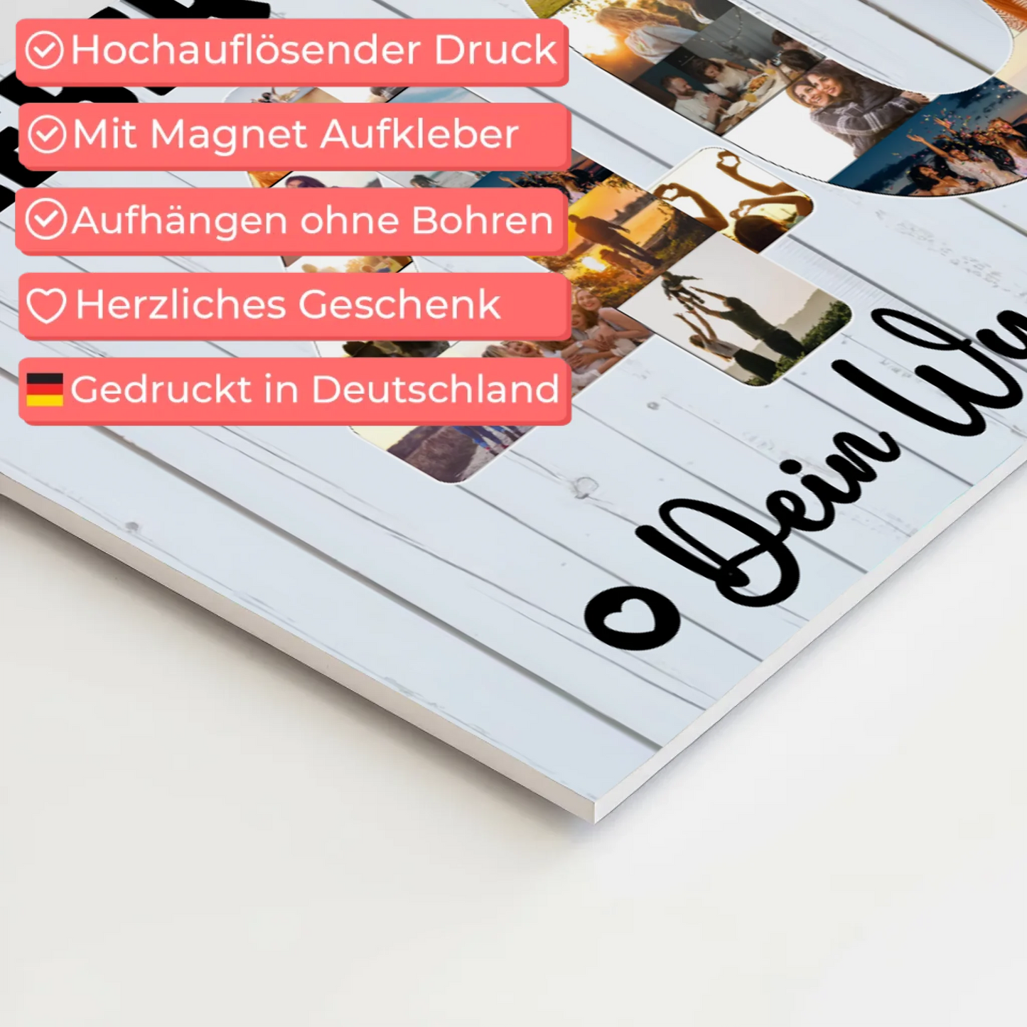 Magnet Wandbild mit Unterschriften 40 Geburtstag Bruder