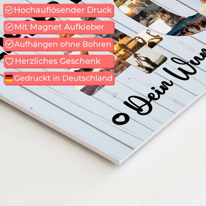 Magnet Wandbild mit Unterschriften 40 Geburtstag Bruder