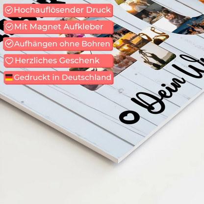 Magnet Wandbild mit Unterschriften 40 Geburtstag Bruder