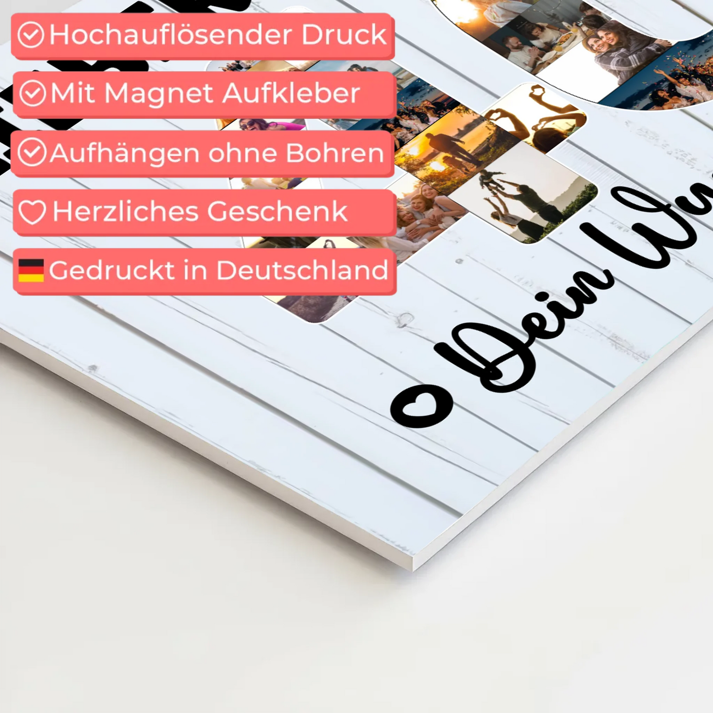 Magnet Wandbild mit Unterschriften 40 Geburtstag Bruder