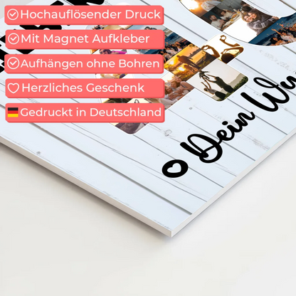 Magnet Wandbild mit Unterschriften 40 Geburtstag Bruder