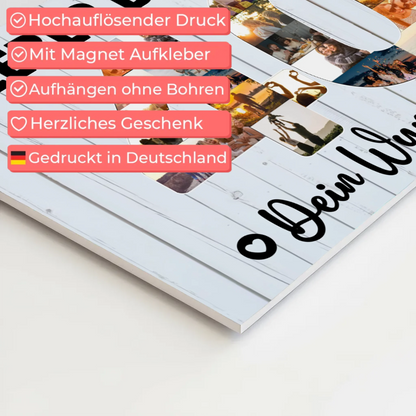 Magnet Wandbild mit Unterschriften 40 Geburtstag Bruder