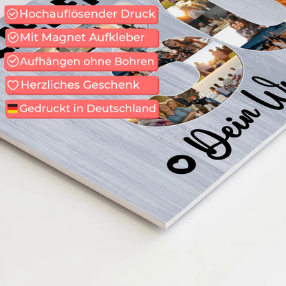 Magnet Poster mit Wunschtext zum 30. Geburtstag Neffe