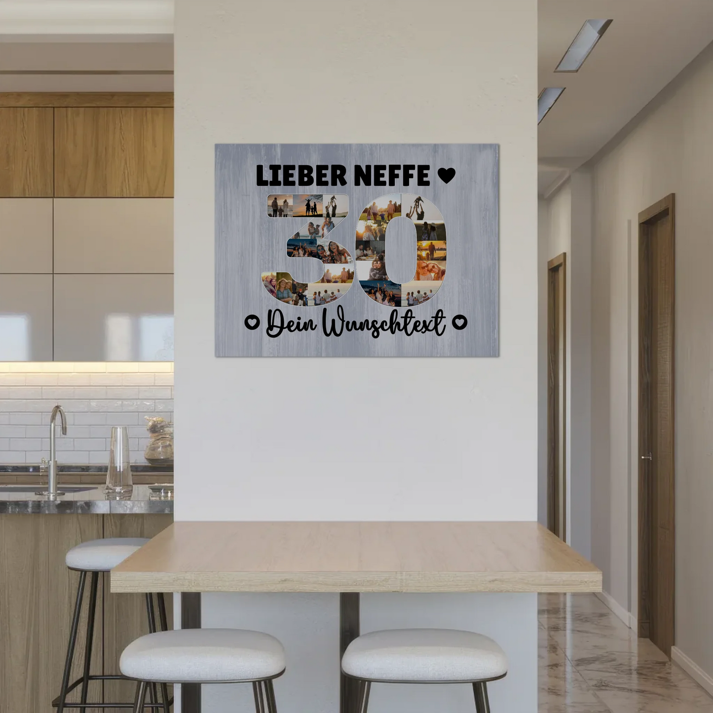 Magnet Poster mit Wunschtext zum 30. Geburtstag Neffe