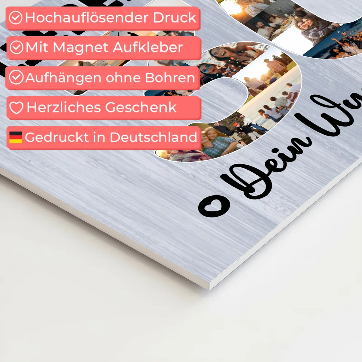 Magnet Poster mit Wunschtext zum 30. Geburtstag Neffe