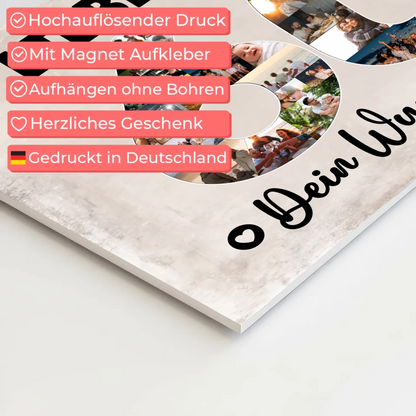 Magnet Poster mit Wunschtext 60 Geburtstag Opa Geschenk