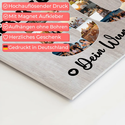 Magnet Poster mit Wunschtext 50 Geburtstag Schwager