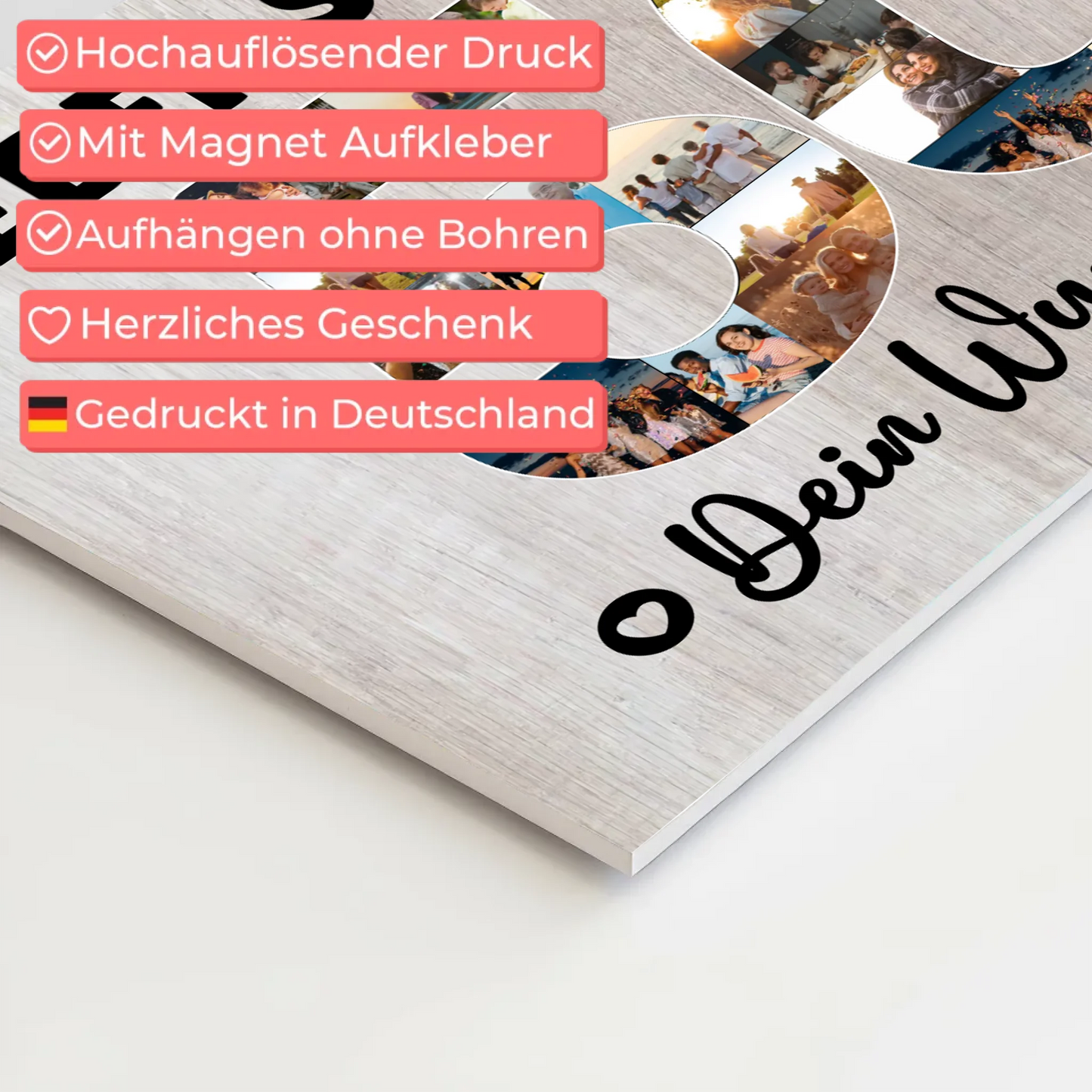 Magnet Poster mit Wunschtext 50 Geburtstag Schwager