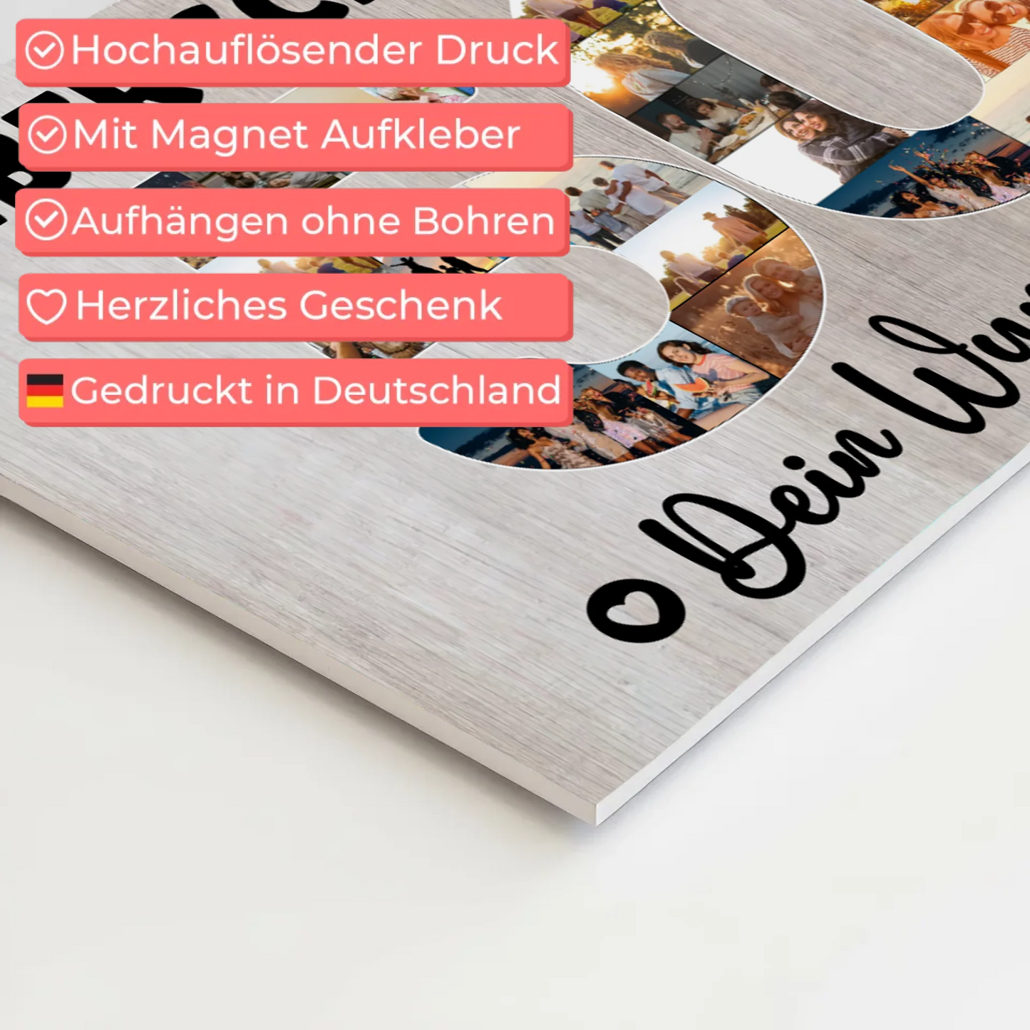 Magnet Poster mit Wunschtext 50 Geburtstag Schwager