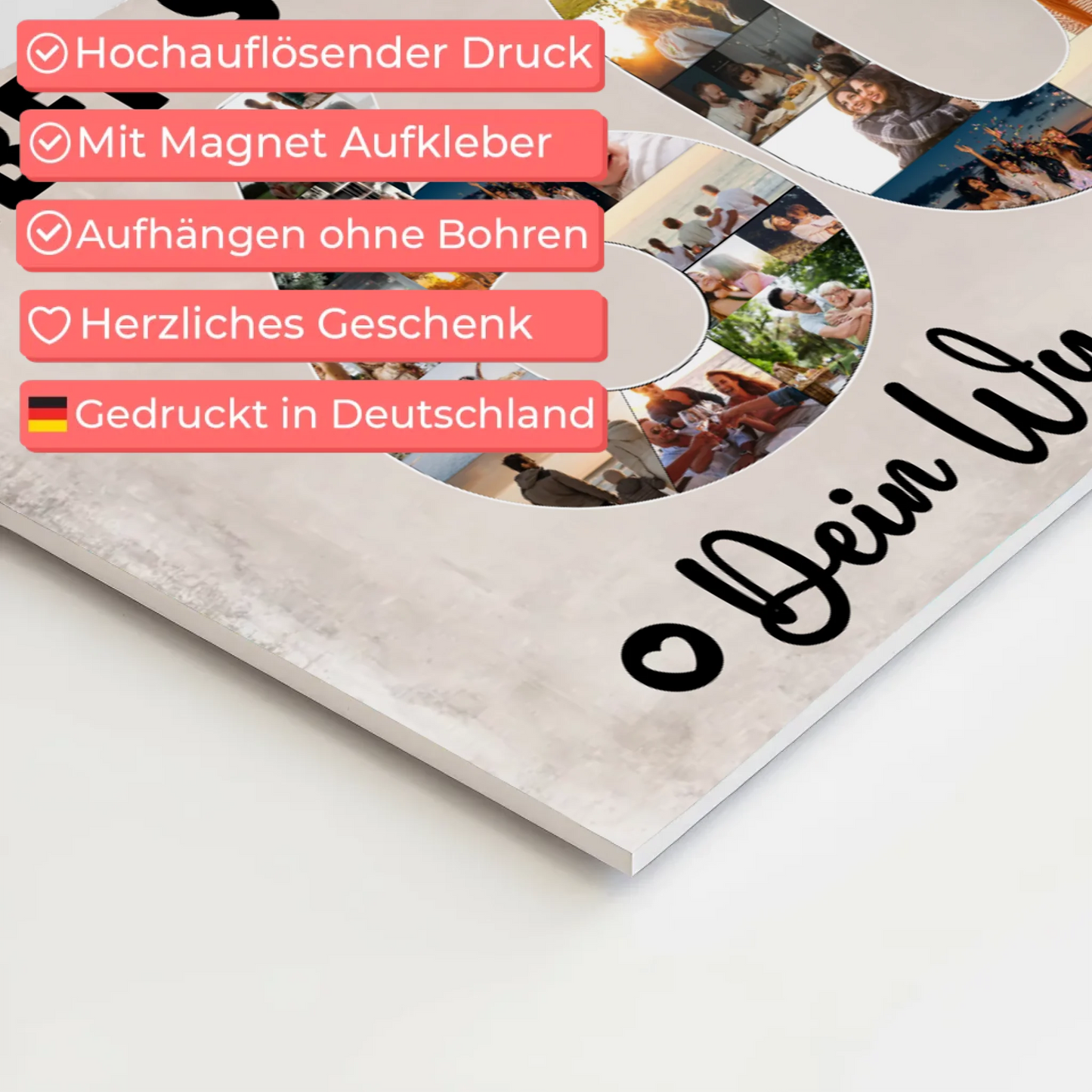 Magnet Wandbild mit Unterschriften 60 Geburtstag Schwager