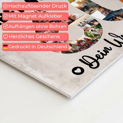 Magnet Wandbild mit Unterschriften 60 Geburtstag Schwager
