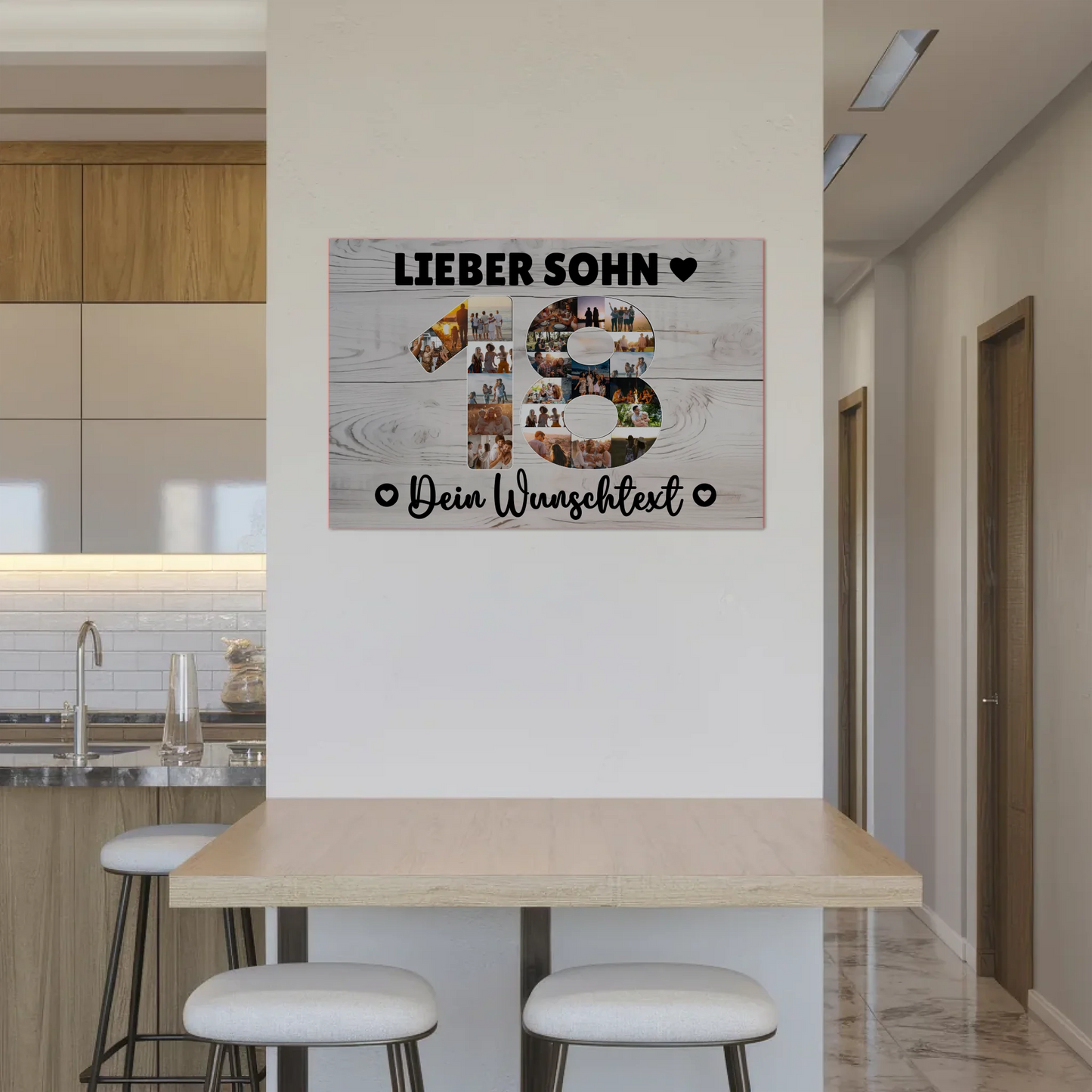 Magnet Poster mit Wunschtext 18 Geburtstag Sohn