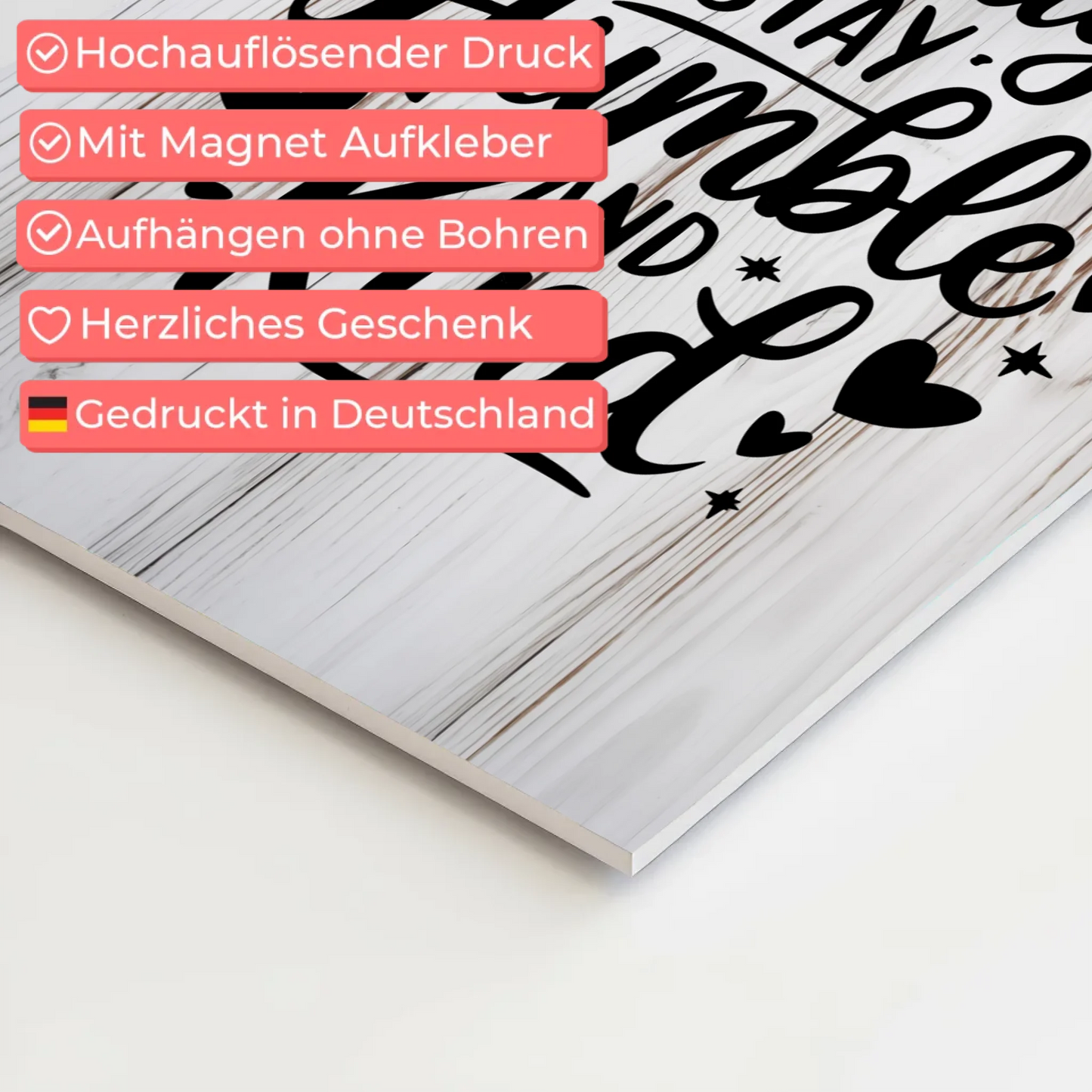 Sprüche Poster Magentisch Always Stay Humble and Kind