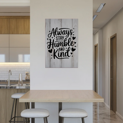 Sprüche Poster Magentisch Always Stay Humble and Kind