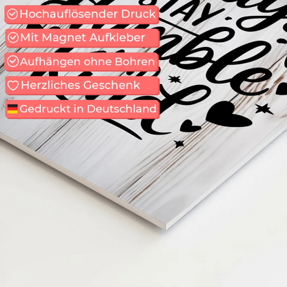 Sprüche Poster Magentisch Always Stay Humble and Kind