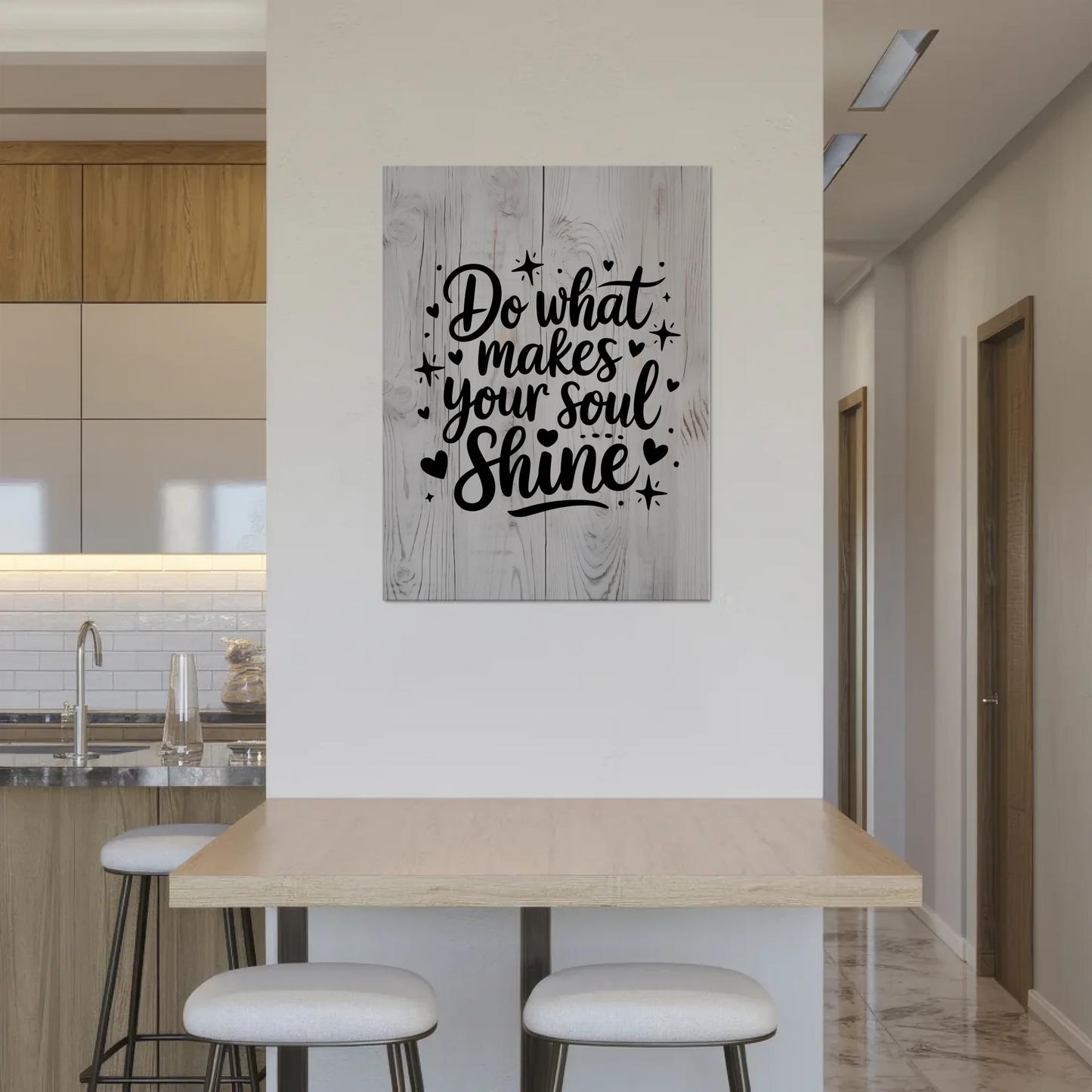 Magnet Poster mit Spruch Do what makes your soul shine