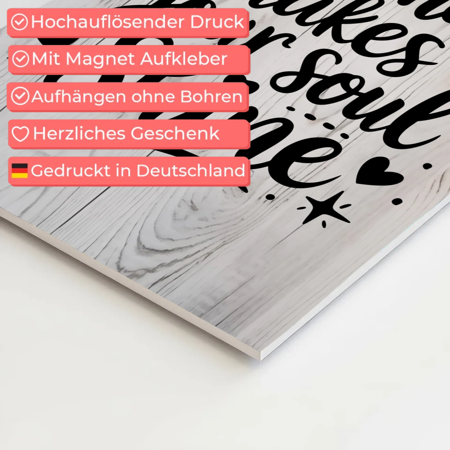 Magnet Poster mit Spruch Do what makes your soul shine