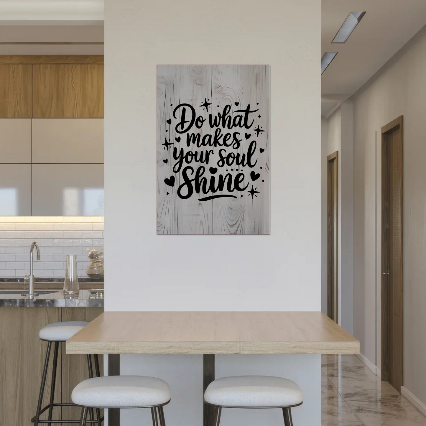 Magnet Poster mit Spruch Do what makes your soul shine