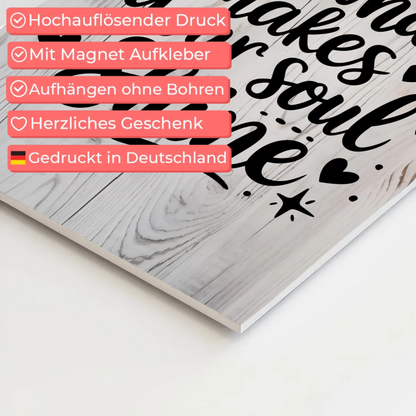 Magnet Poster mit Spruch Do what makes your soul shine