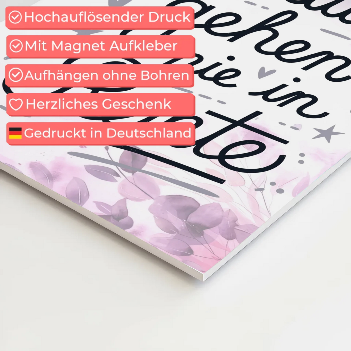 Magnet Poster Spruch Träume gehen nie in Rente